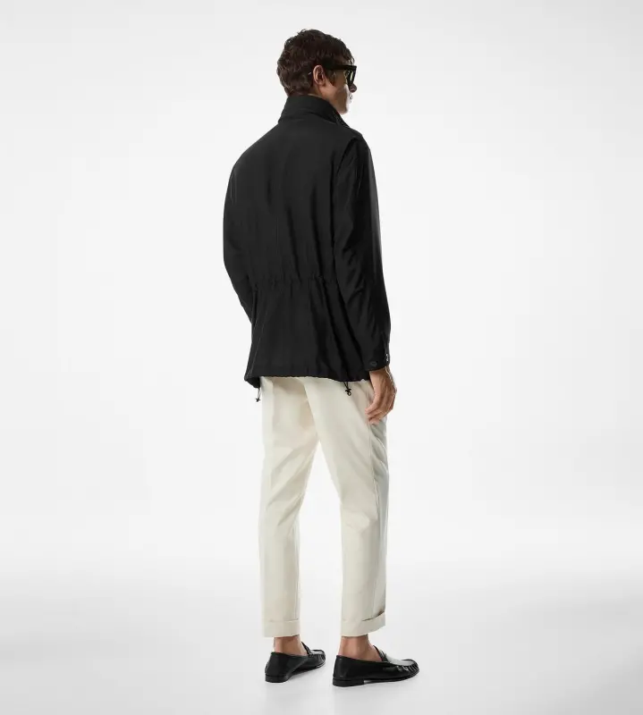 WASHED SILK POPLIN FIELD JACKET online